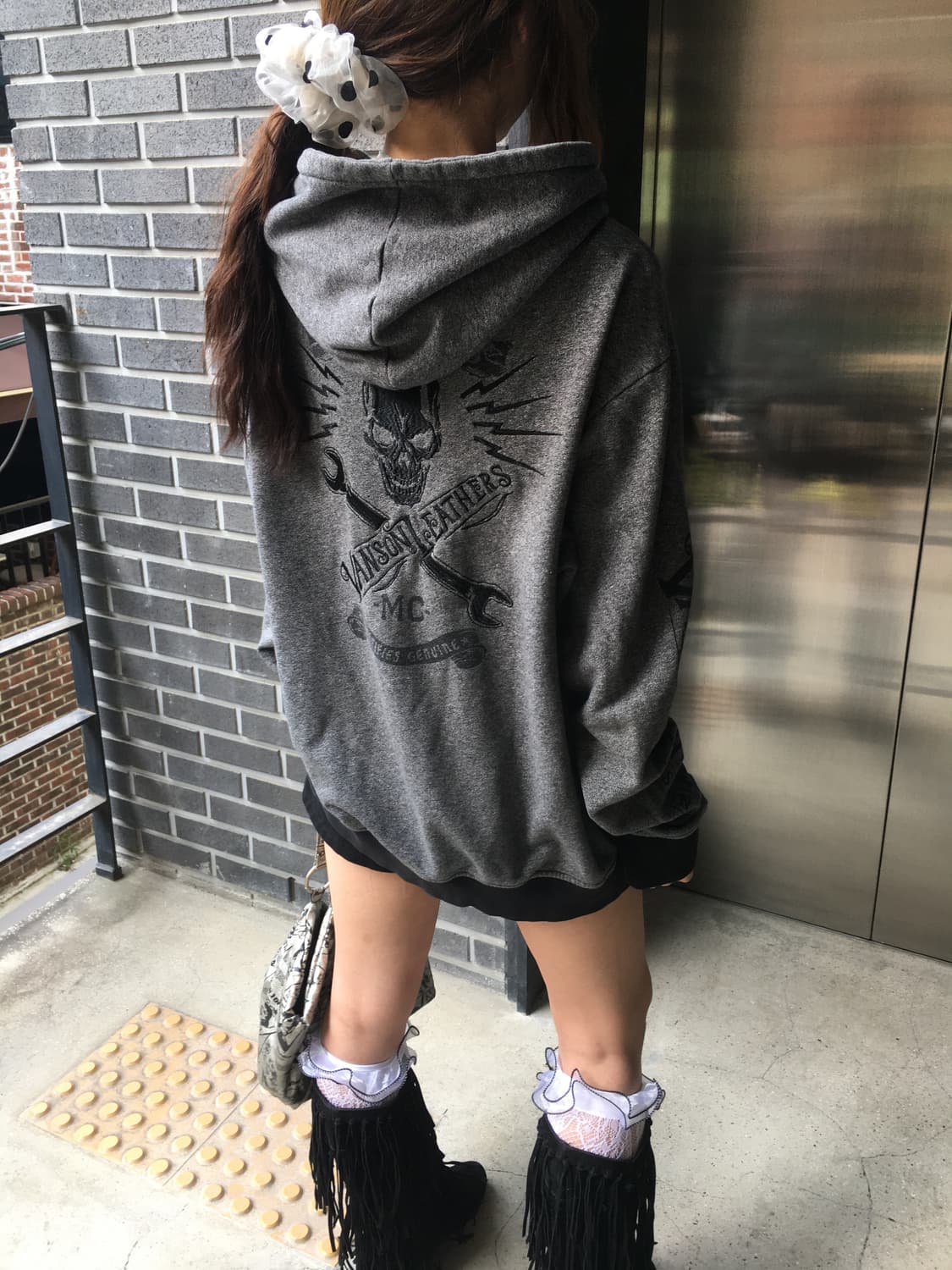 밴슨 스켈레톤 후드집업 상품이미지3