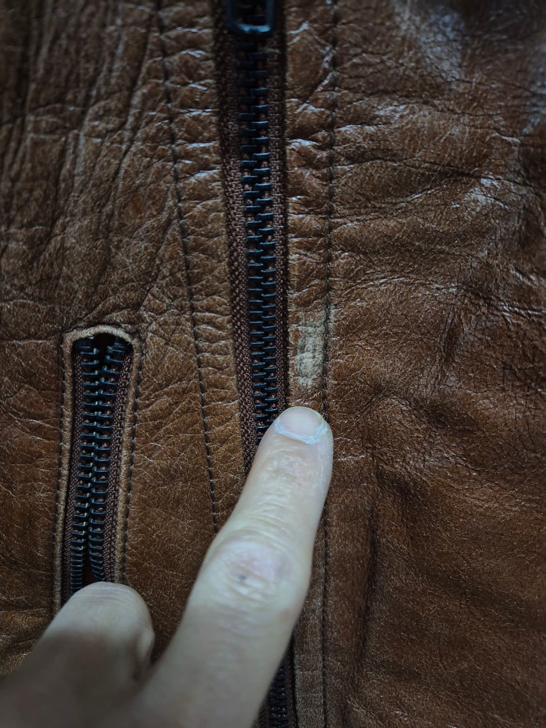 시스템 가죽 라이더자켓 상품이미지2