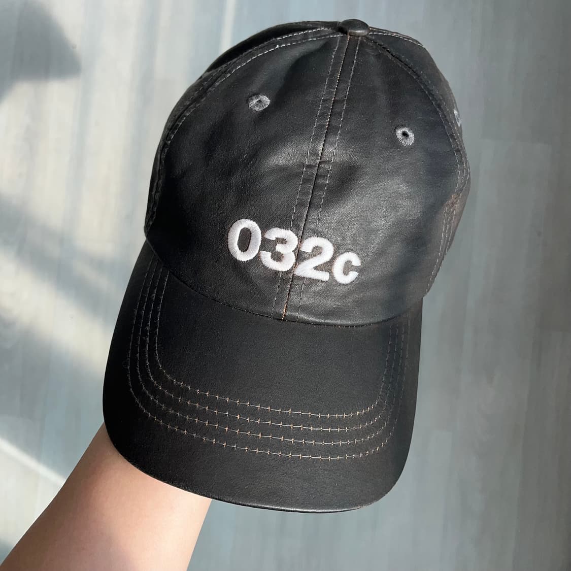 032C 왁스 로고 볼캡 상품이미지2