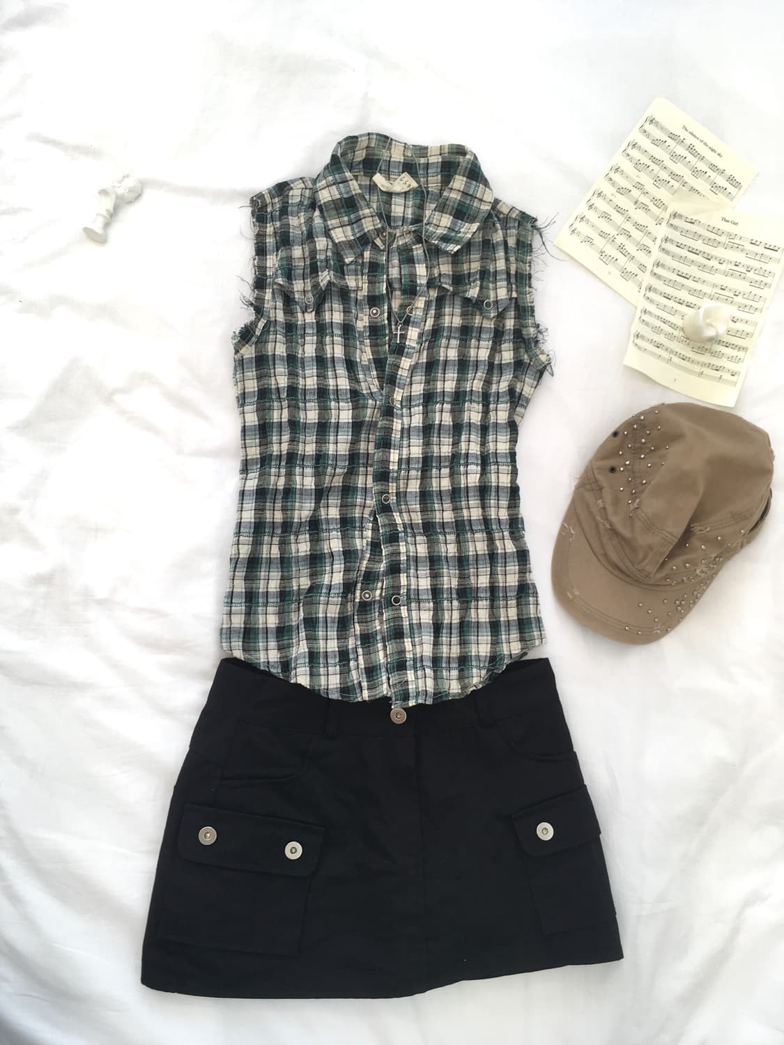 jpn vintage y2k check lettering shirts 상품이미지4