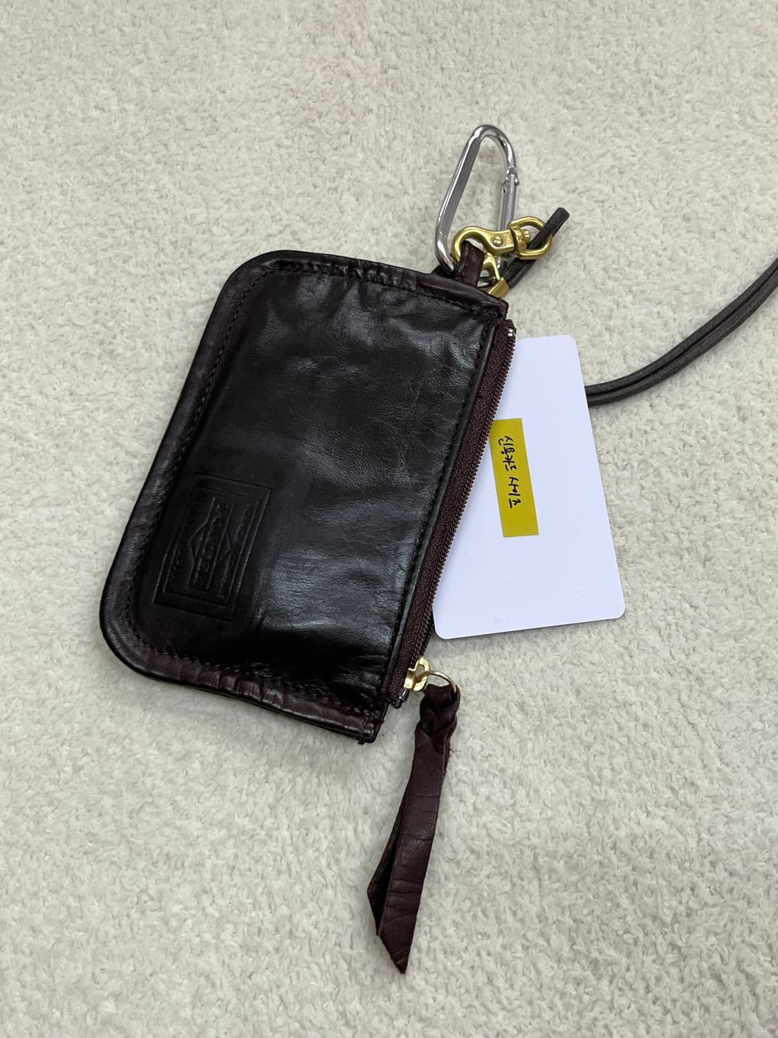 PORTER 포터 말가죽 파우치 지갑 브라운 상품이미지9