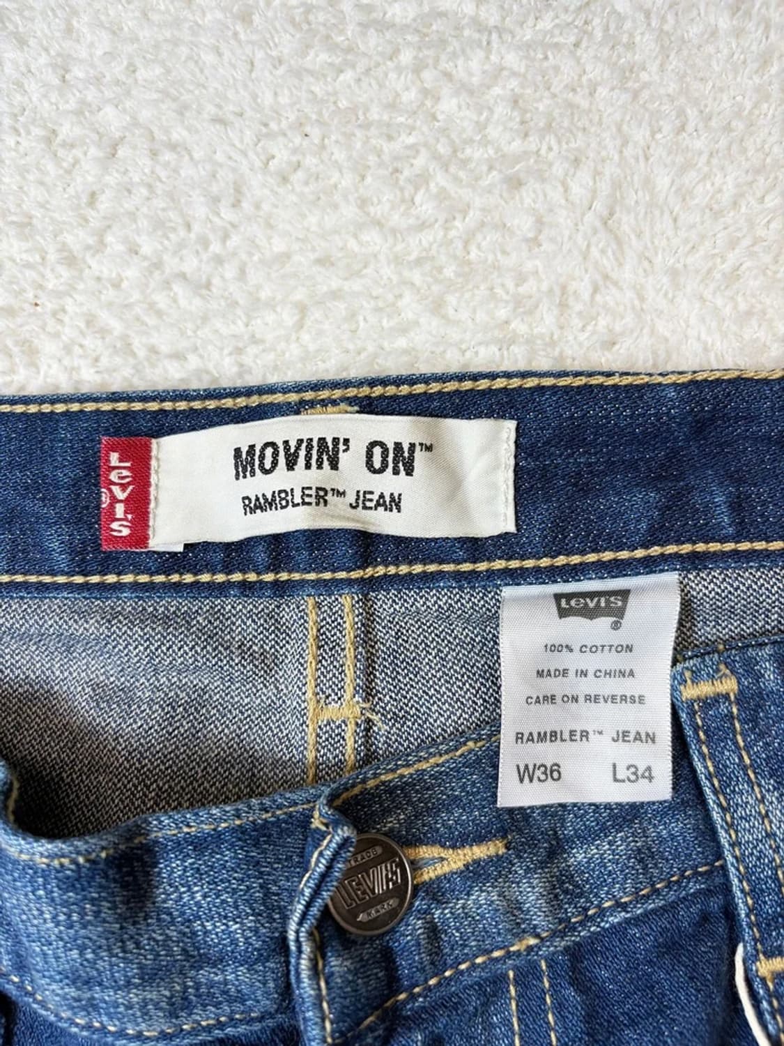 리바이스 00's 무빙온 램블러 데님 팬츠 PN6065    상품이미지6