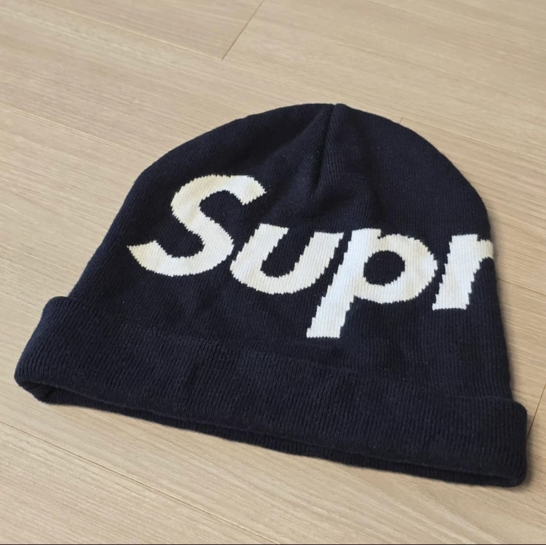 슈프림 빅로고 비니 16fw 블랙 상품이미지1