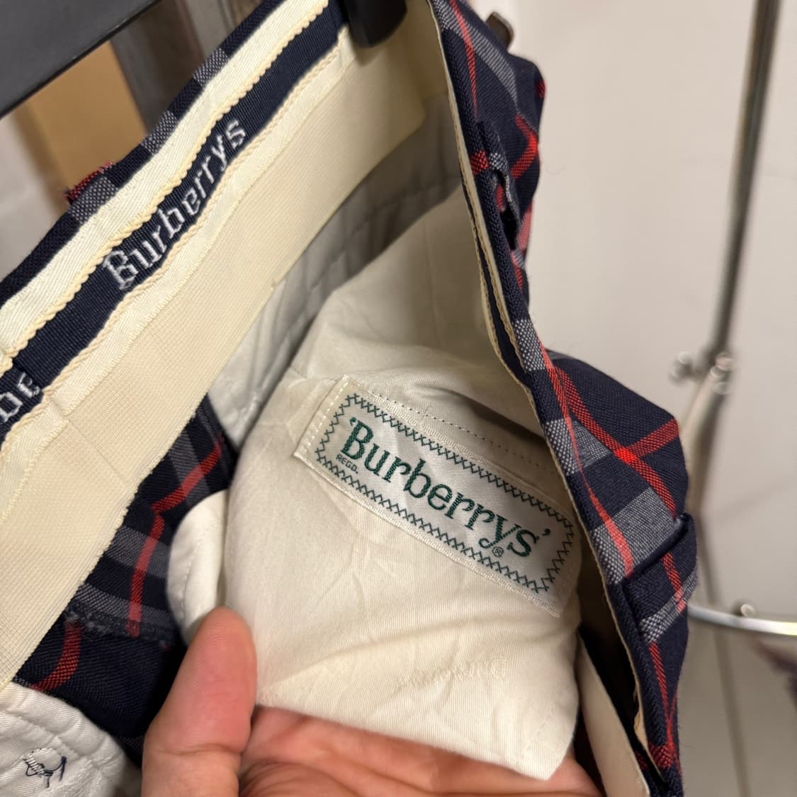 90s 버버리 Burberrys 클래식 노바 체크 패턴 정장 슬랙스 상품이미지5