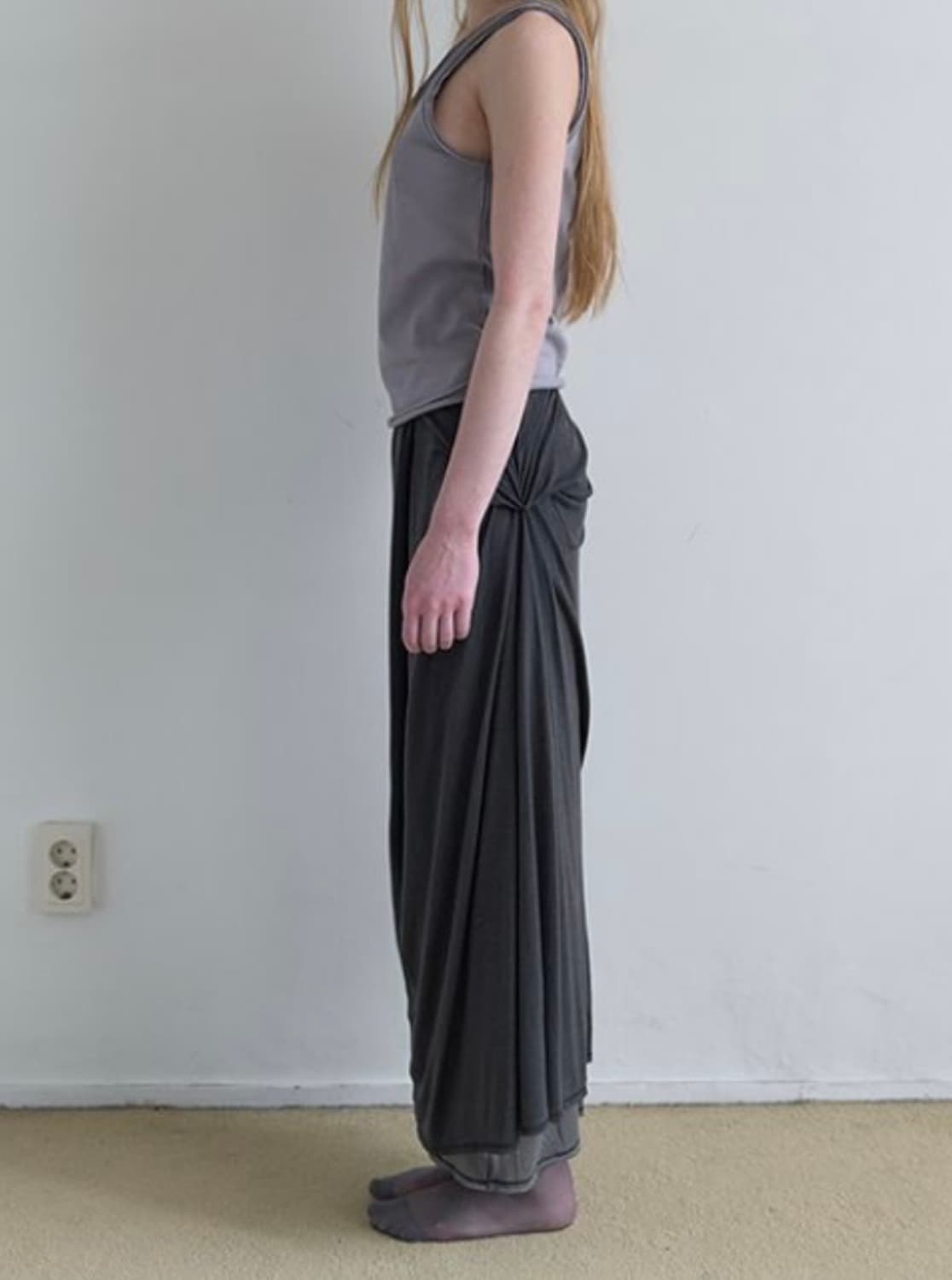 낫띵에브리띵 드레이프 더블레이어드 스커트 상품이미지3