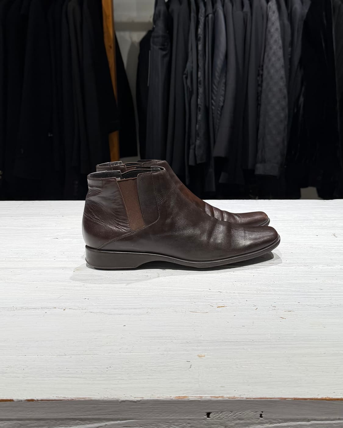 질샌더 다크브라운 레더 첼시부츠 상품이미지4