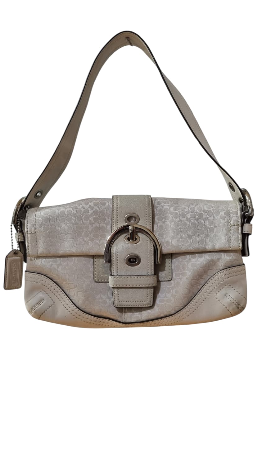 코치(Coach)의 소호 시그니처 화이트 숄더백 y2k 갸루 히메 상품이미지2