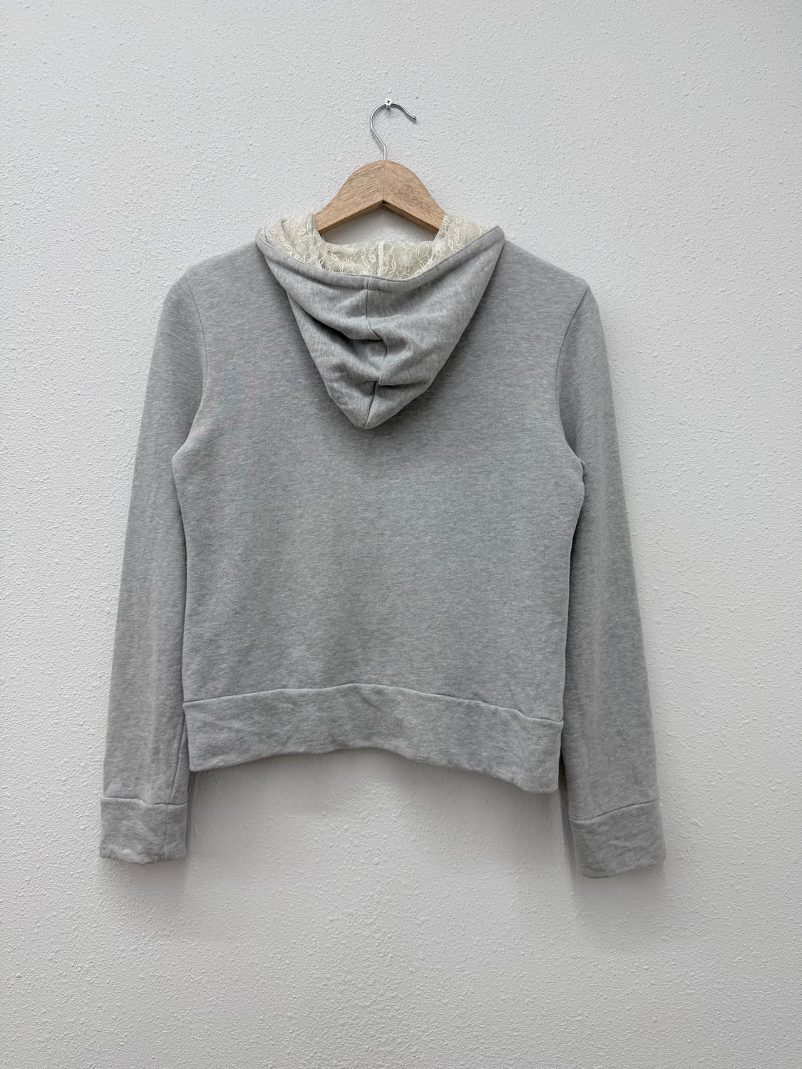 빈티지 그레이 레이스 후드 집업 상품이미지6