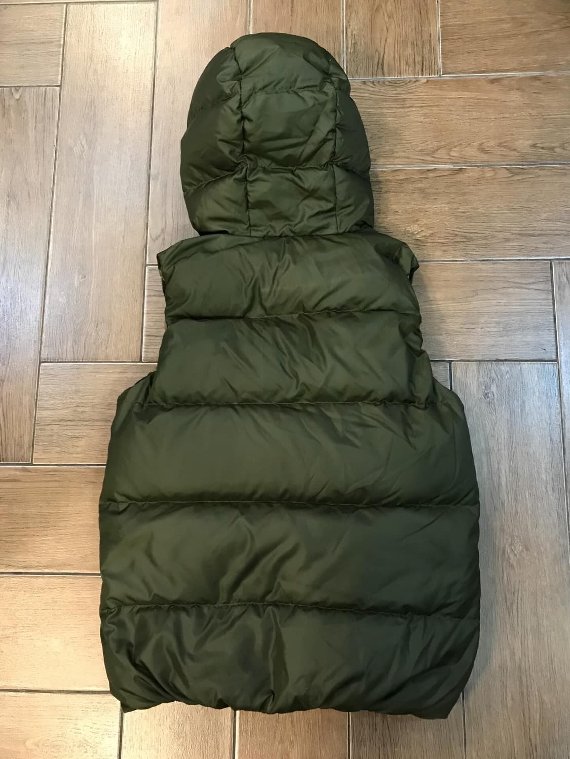 Bape Khaki Logo Two-way Padded Vest 상품이미지8