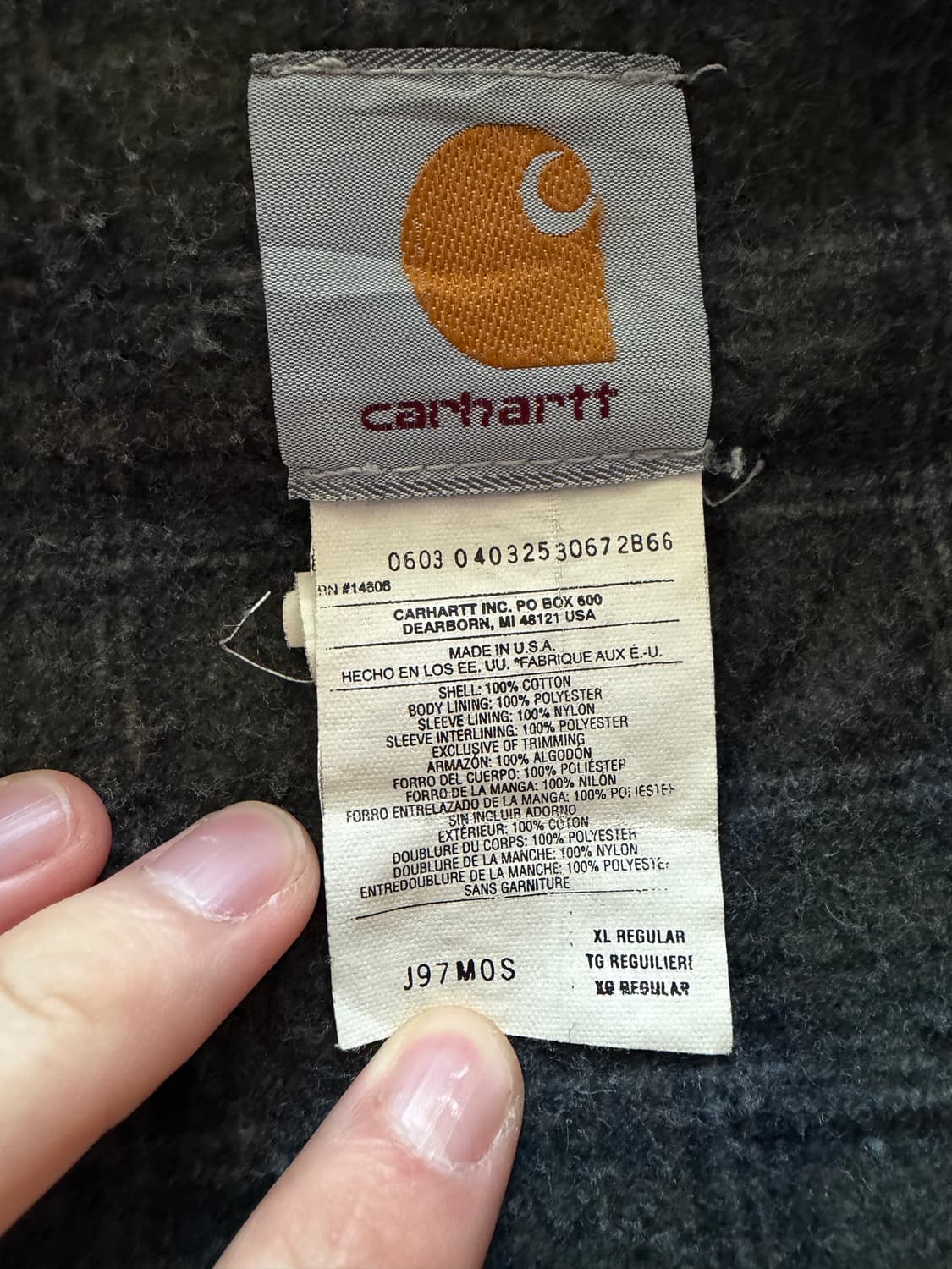 [XL]칼하트 디트로이트 자켓 J97 모스 mos 상품이미지4