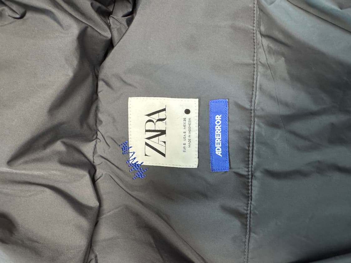 자라 x 아더에러 오버사이즈 패딩 자켓 그레이 상품이미지5