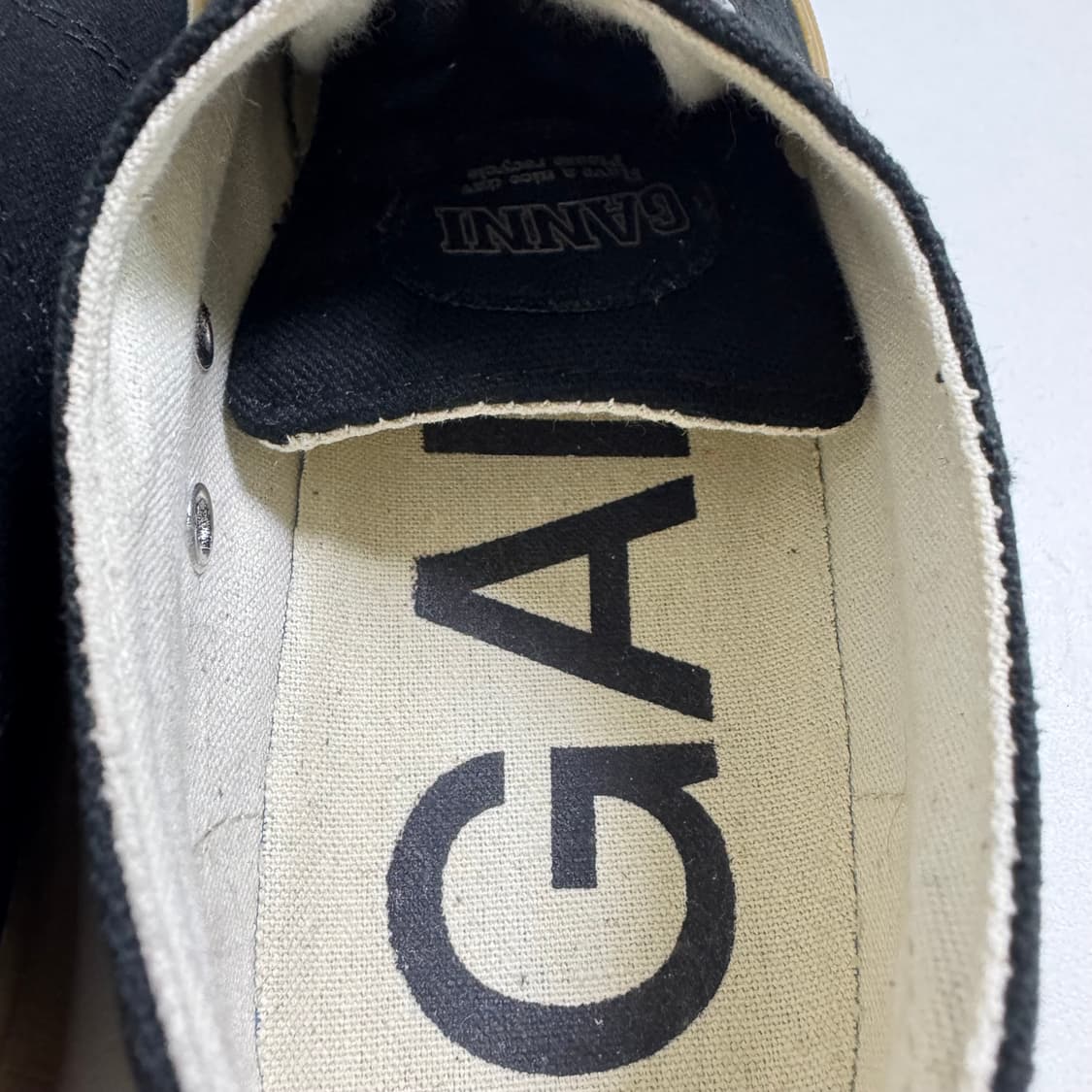 GANNI 로고 자수 레이스업 스니커즈 상품이미지6