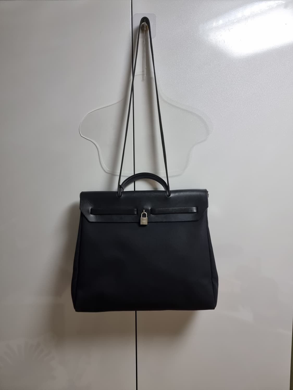 에르메스 에르백 2way mm 39 라지 블랙 풀구성 C각인 상품이미지3