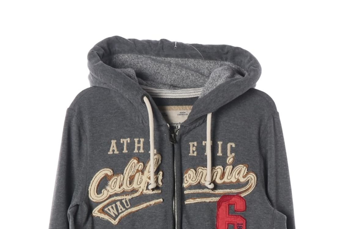 후아유 캘리포니아 아치로고 빈티지 후드집업 차콜 M 상품이미지3