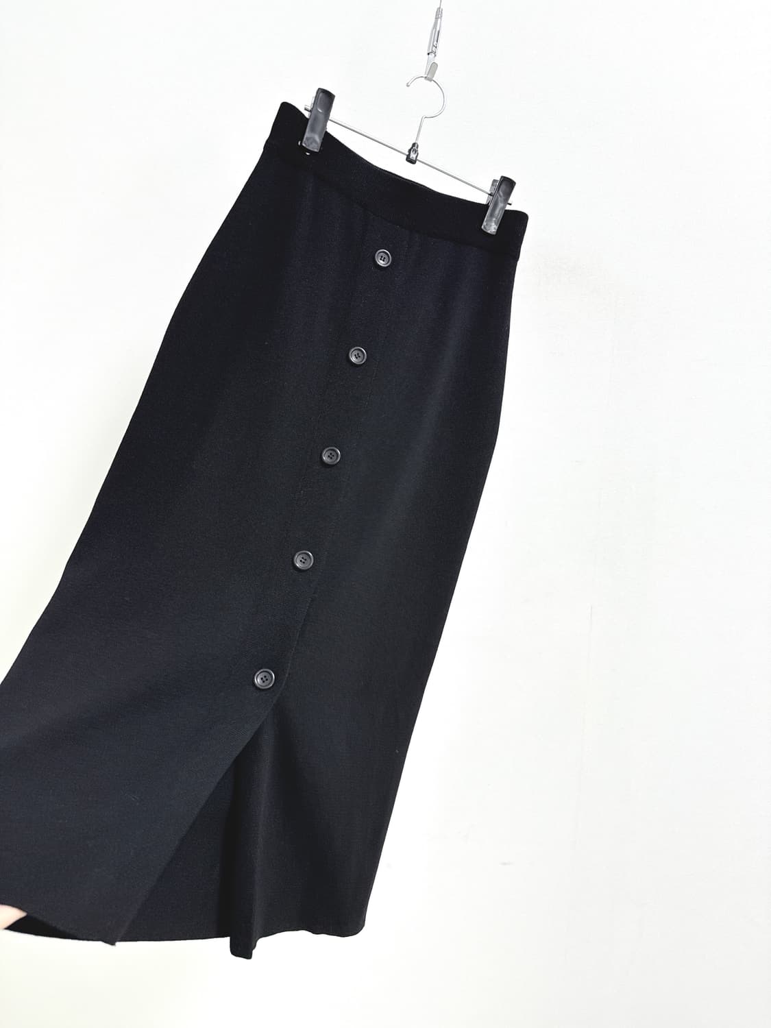 유메르 버튼다운 니트 스커트 상품이미지3