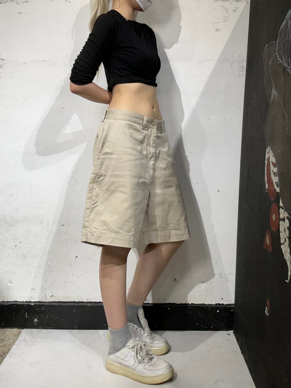 폴로 랄프 로렌 베이지 치노 팬츠 버뮤다 반바지 상품이미지1