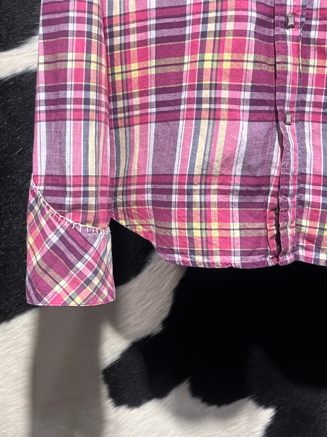 PPFM 해골체크 셔츠 상품이미지6