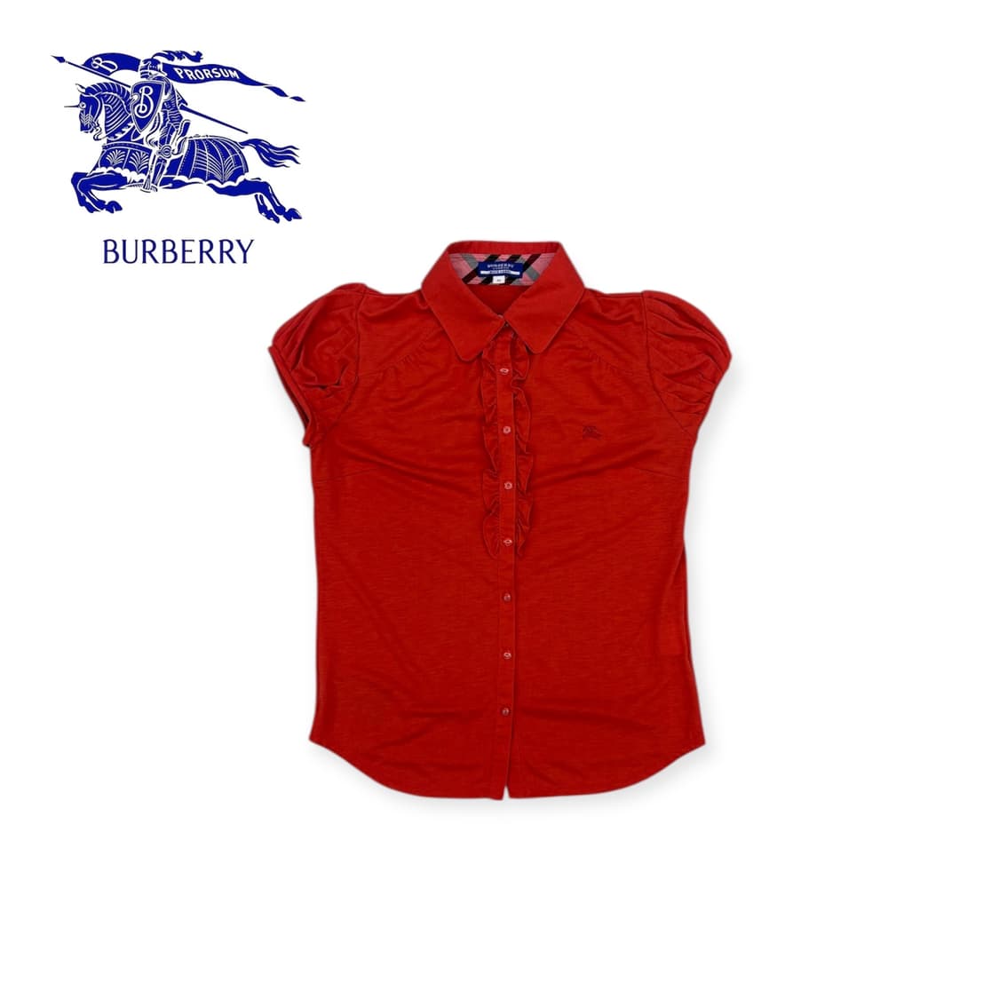 버버리 퍼프슬리브 반팔 셔츠 상품이미지1