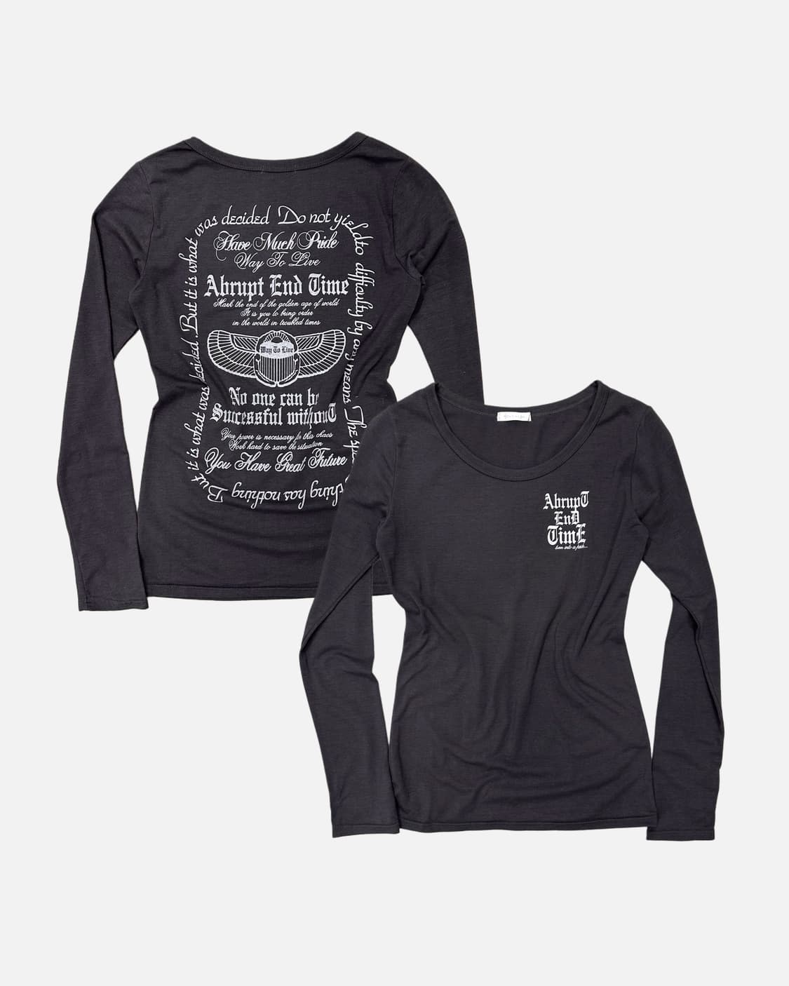 grey lettering printing t-shirt 상품이미지1