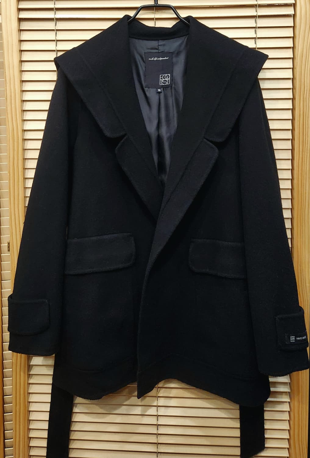 (새상품)에고이스트 변형카라 하프코트55 상품이미지1