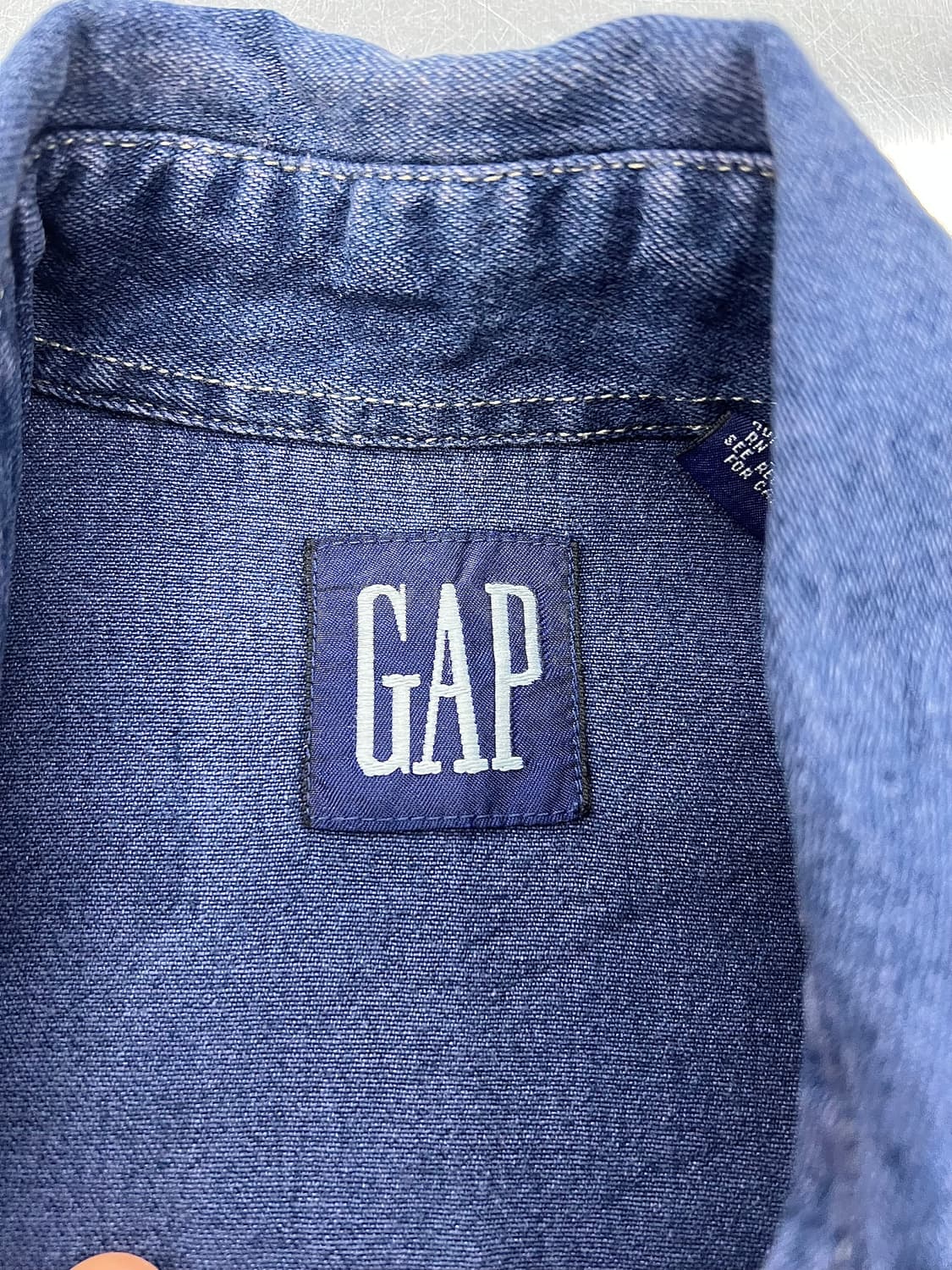 갭 웨스턴 데님 투 포켓 스냅 버튼 셔츠 상품이미지7