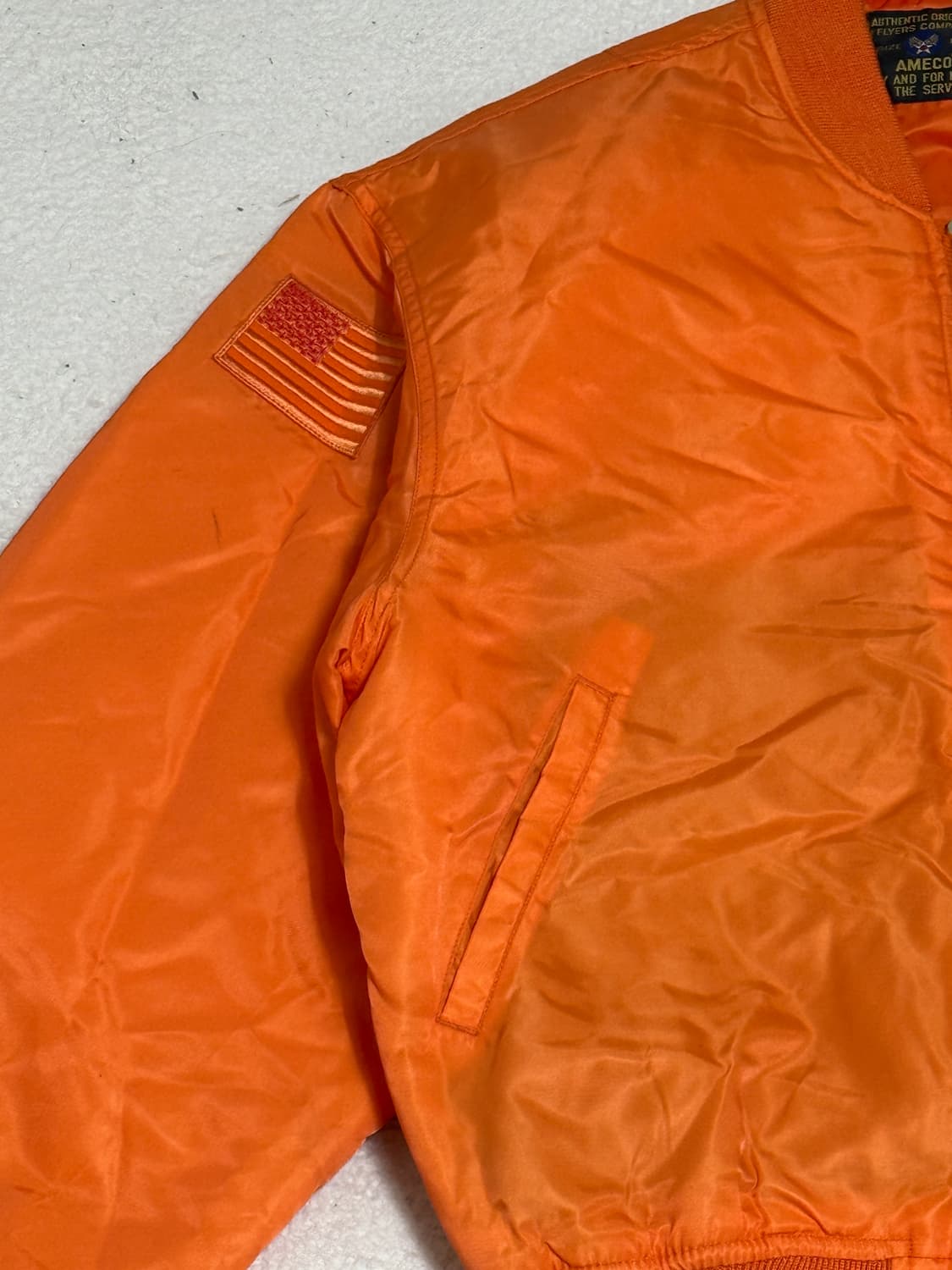AMECO 오렌지색 항공 점퍼 상품이미지7