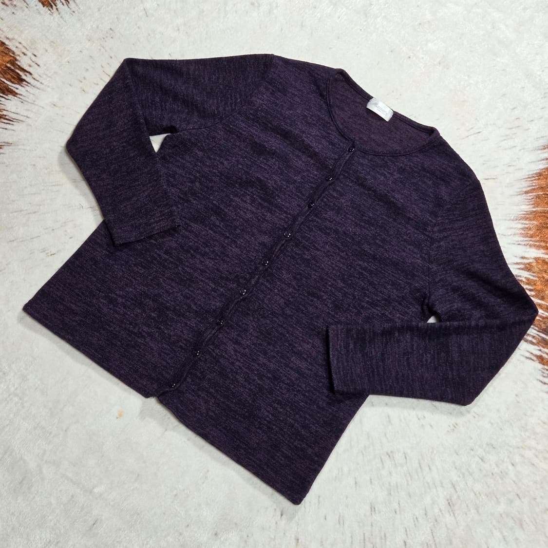 일본 빈티지 모리걸 퍼플 가디건 상품이미지1