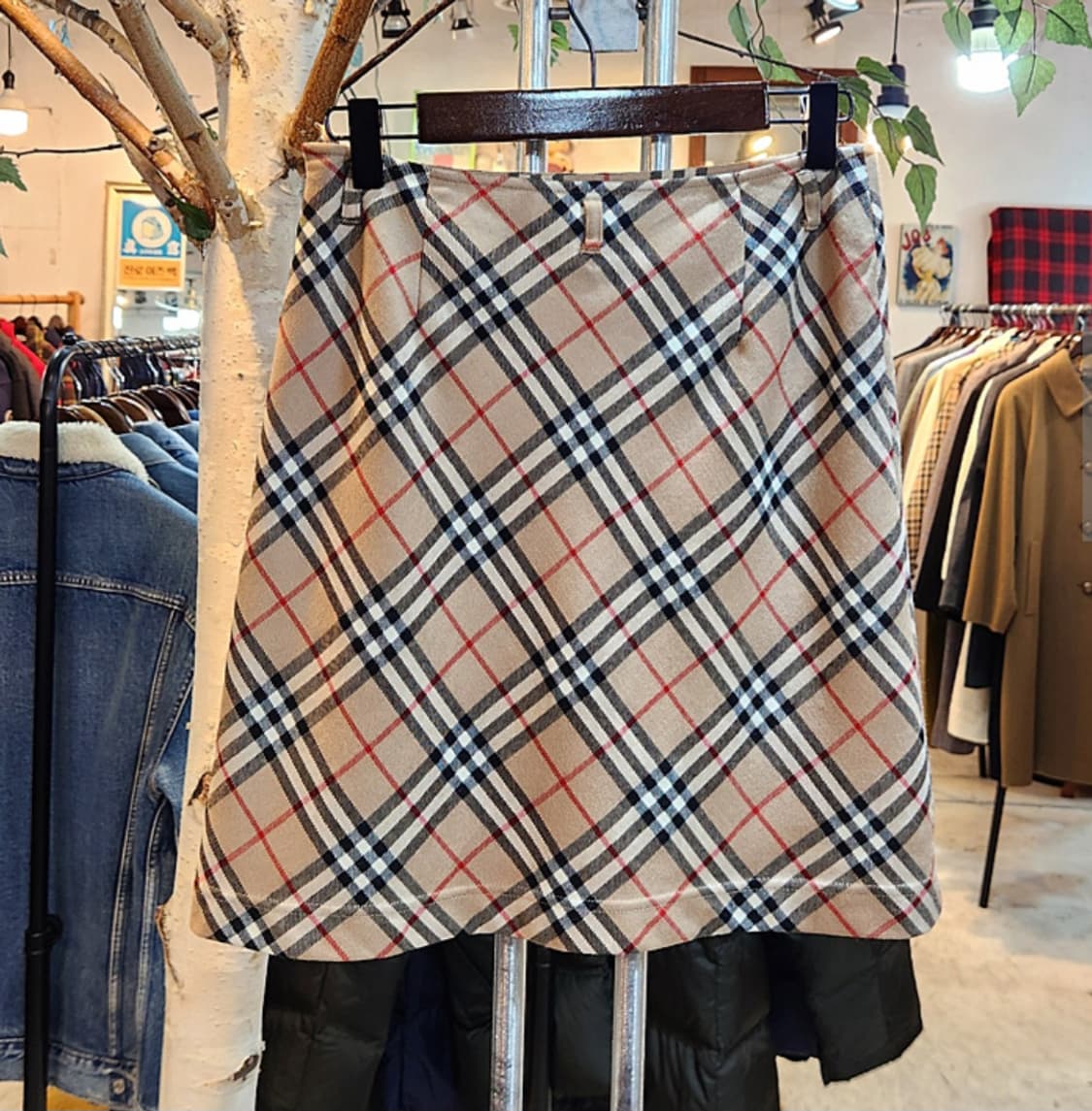 24-25) BURBERRYS 버버리 블루라벨 노바 체크 빈티지 스커트 상품이미지5