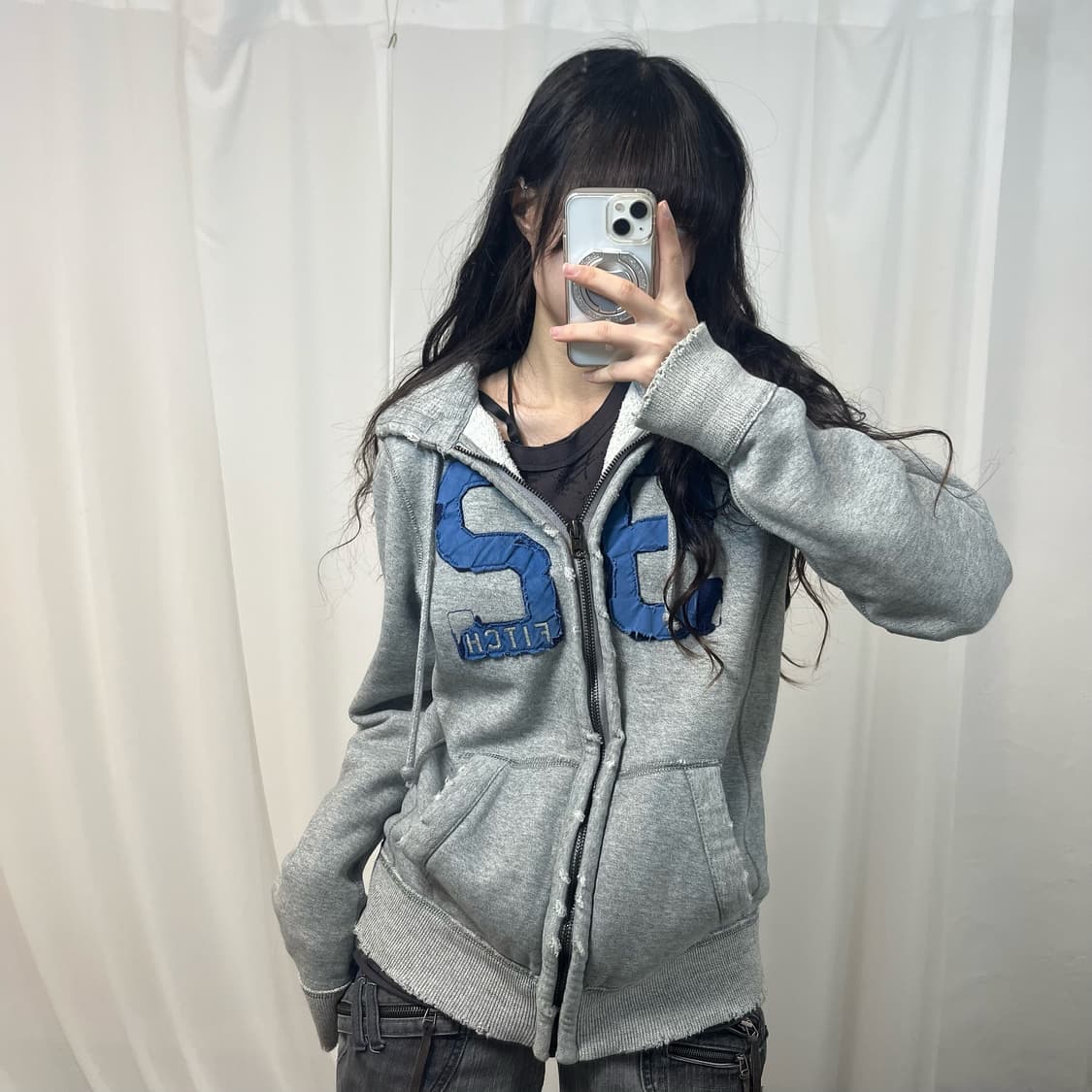 Abercrombie Grey Hoodie Zip-up 상품이미지1