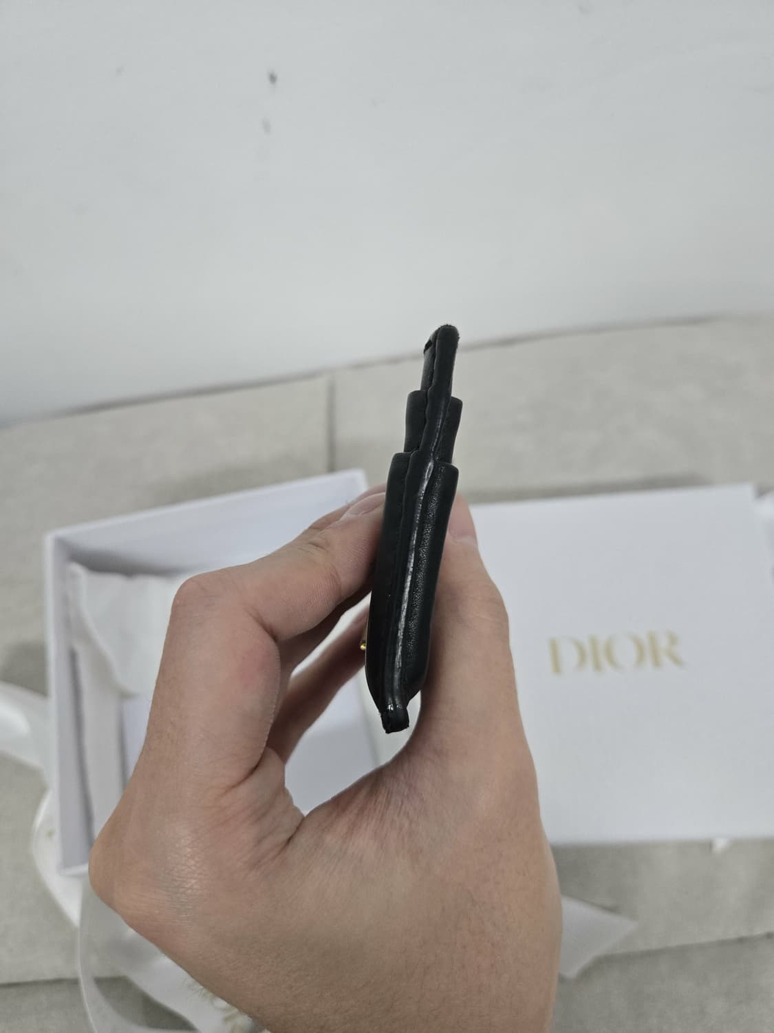 [보증서 정품]디올 빅 로고 카드지갑 상품이미지1