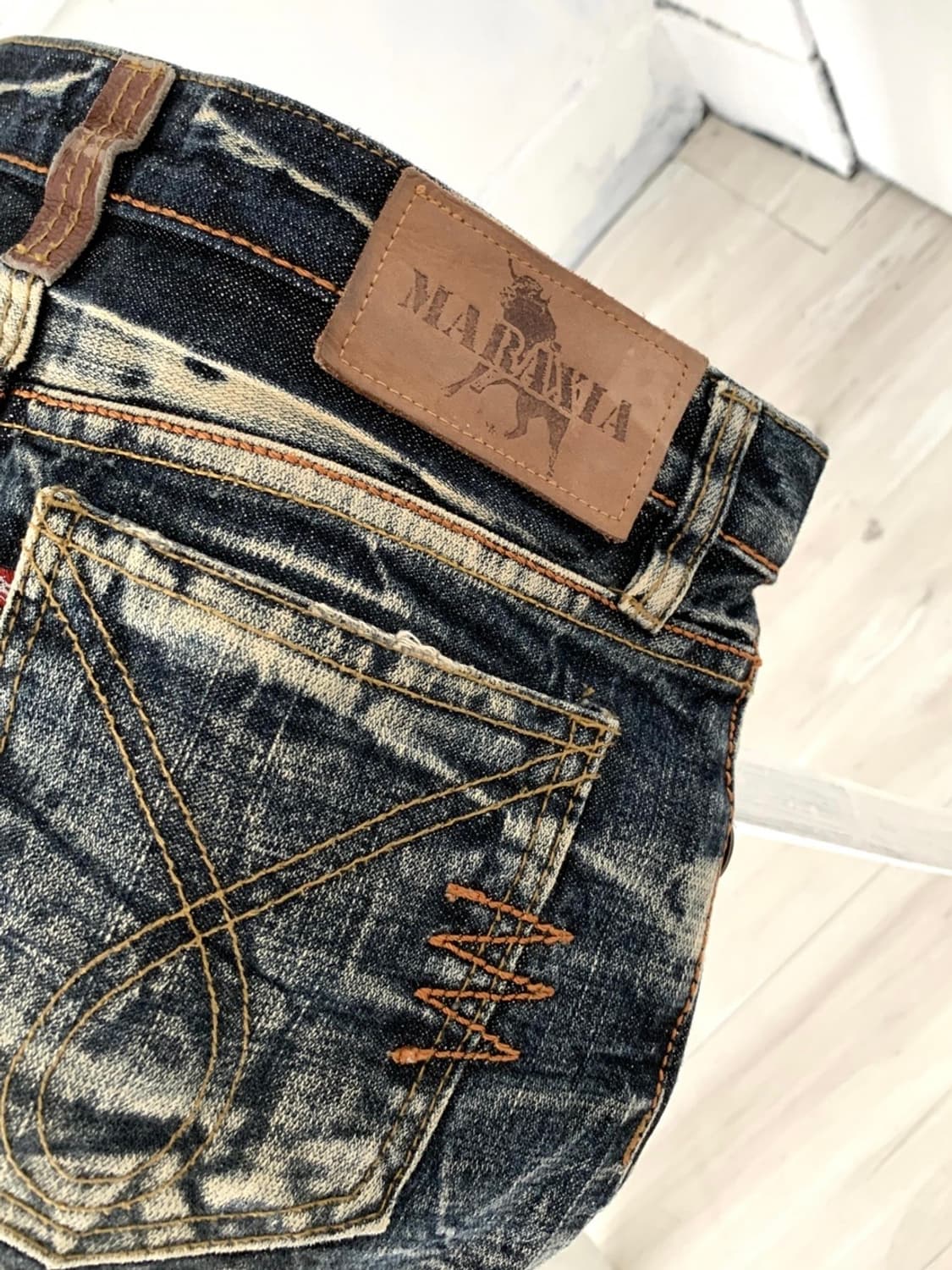 Maraxia western denim mini skirt 상품이미지9