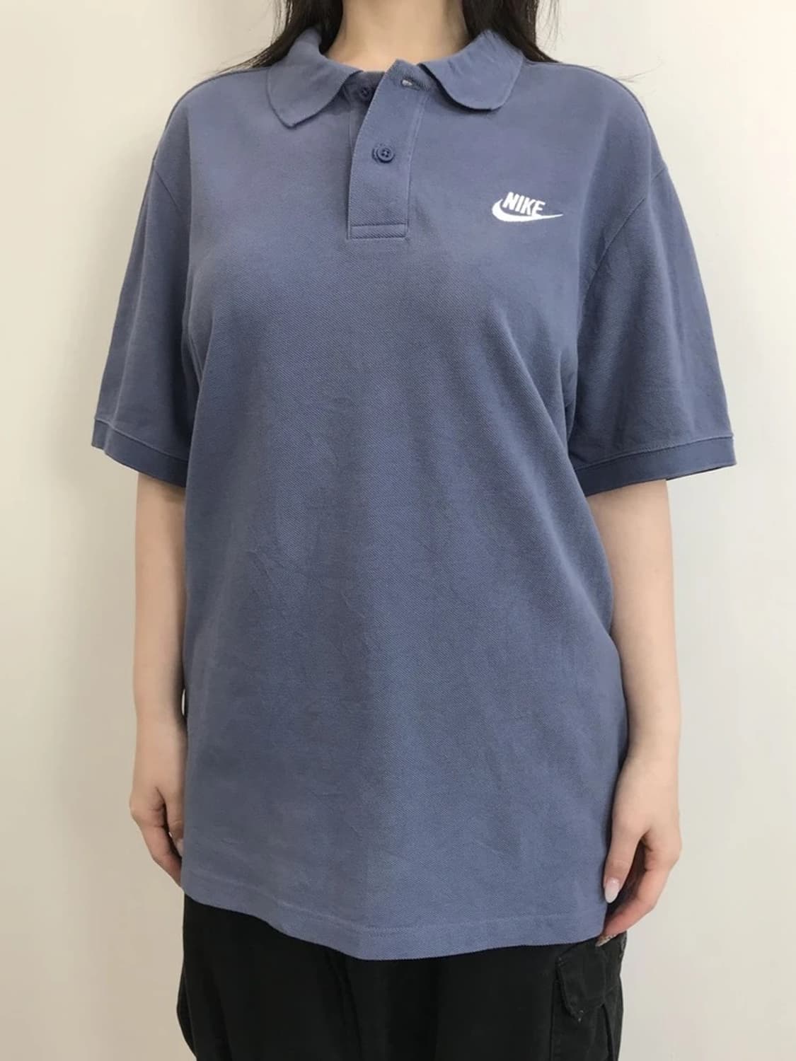 Nike Swoosh Polo Shirt Blue 상품이미지3