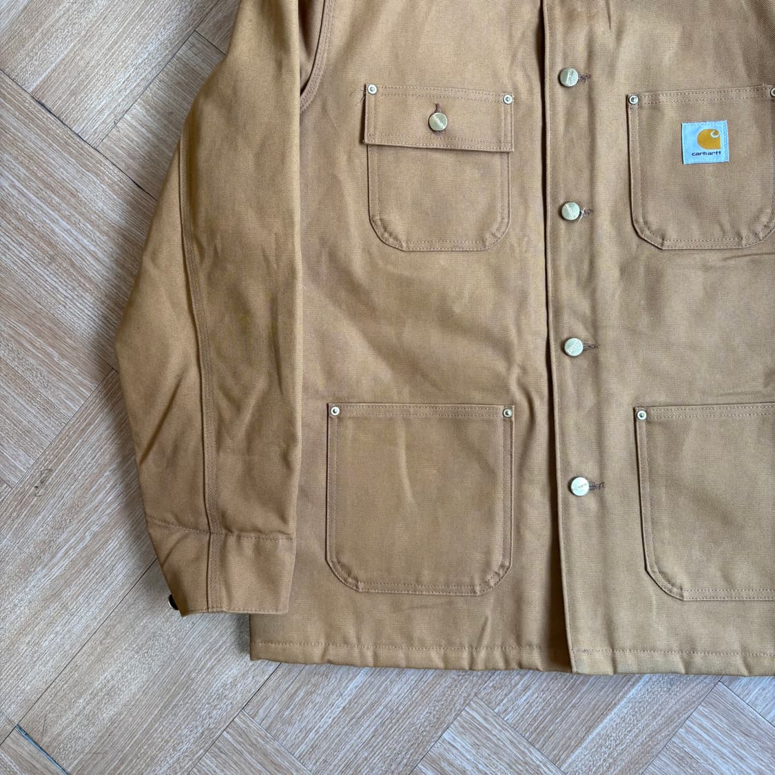 칼하트 C001 브라운 초어 자켓 상품이미지3