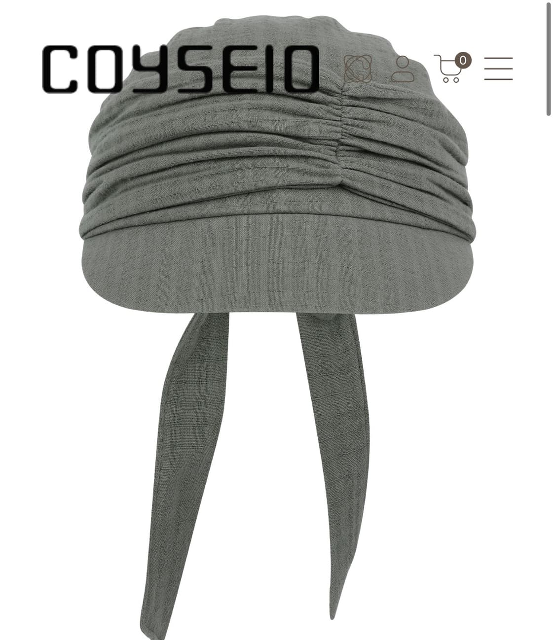 코이세이오 노트 셔링 캡 그레이 상품이미지1