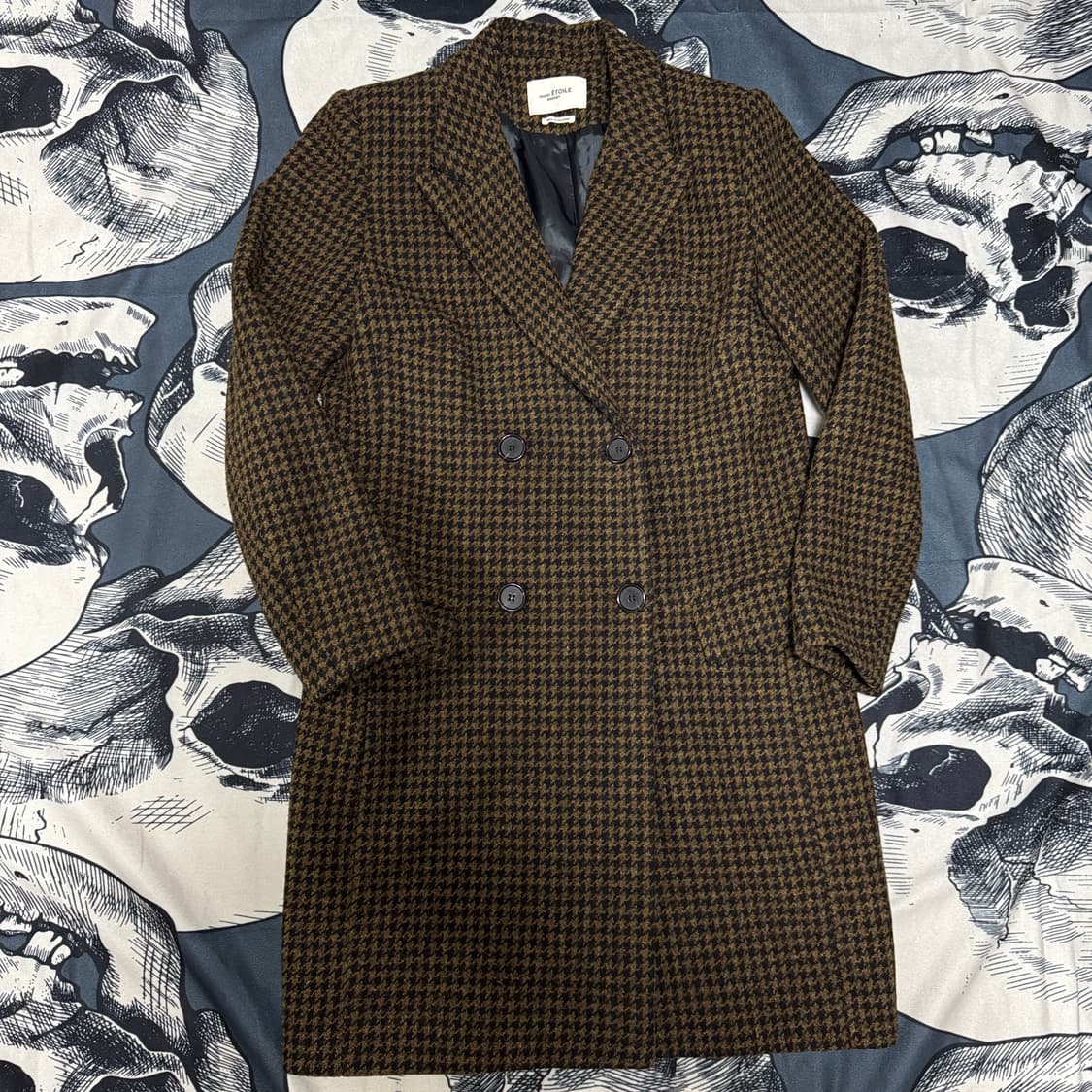 (정품) 이자벨마랑 울 체크코트 34사이즈  상품이미지4