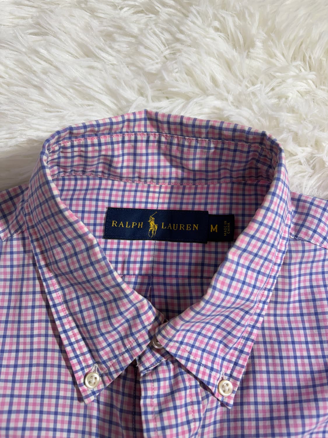 폴로 랄프로렌 네이비포니 멀티체크 셔츠  상품이미지4