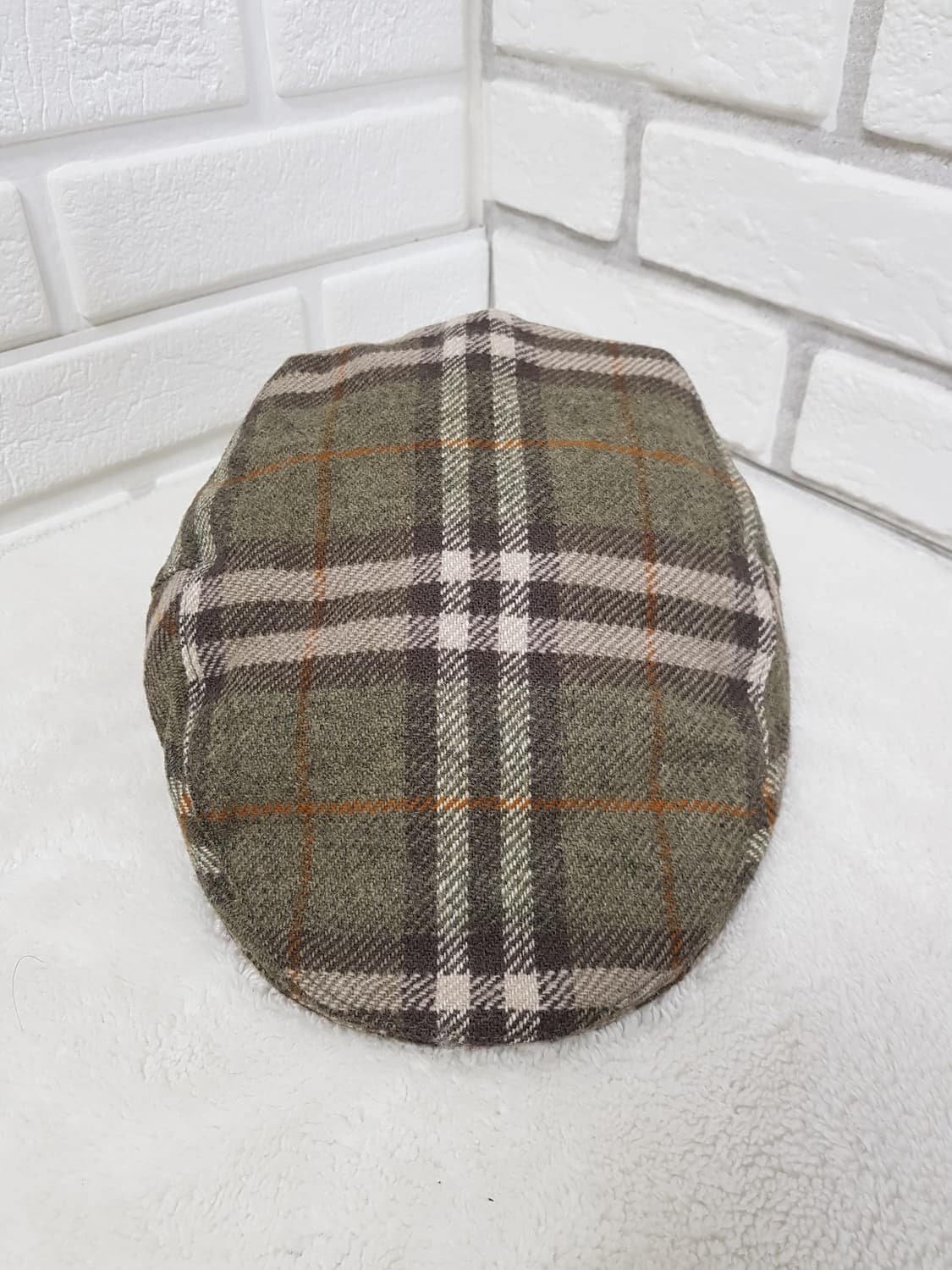 [L/58/정품] 버버리 빈티지 체크 남성 울 헌팅캡 상품이미지3