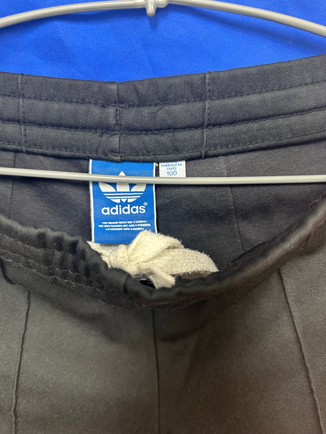 아디다스 유로파 검 흰 트레이닝팬츠 L100 상품이미지4