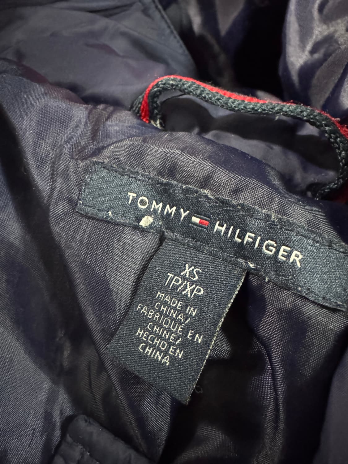 여성 타미힐피거 경량 후드 롱패딩 네이비 상품이미지3