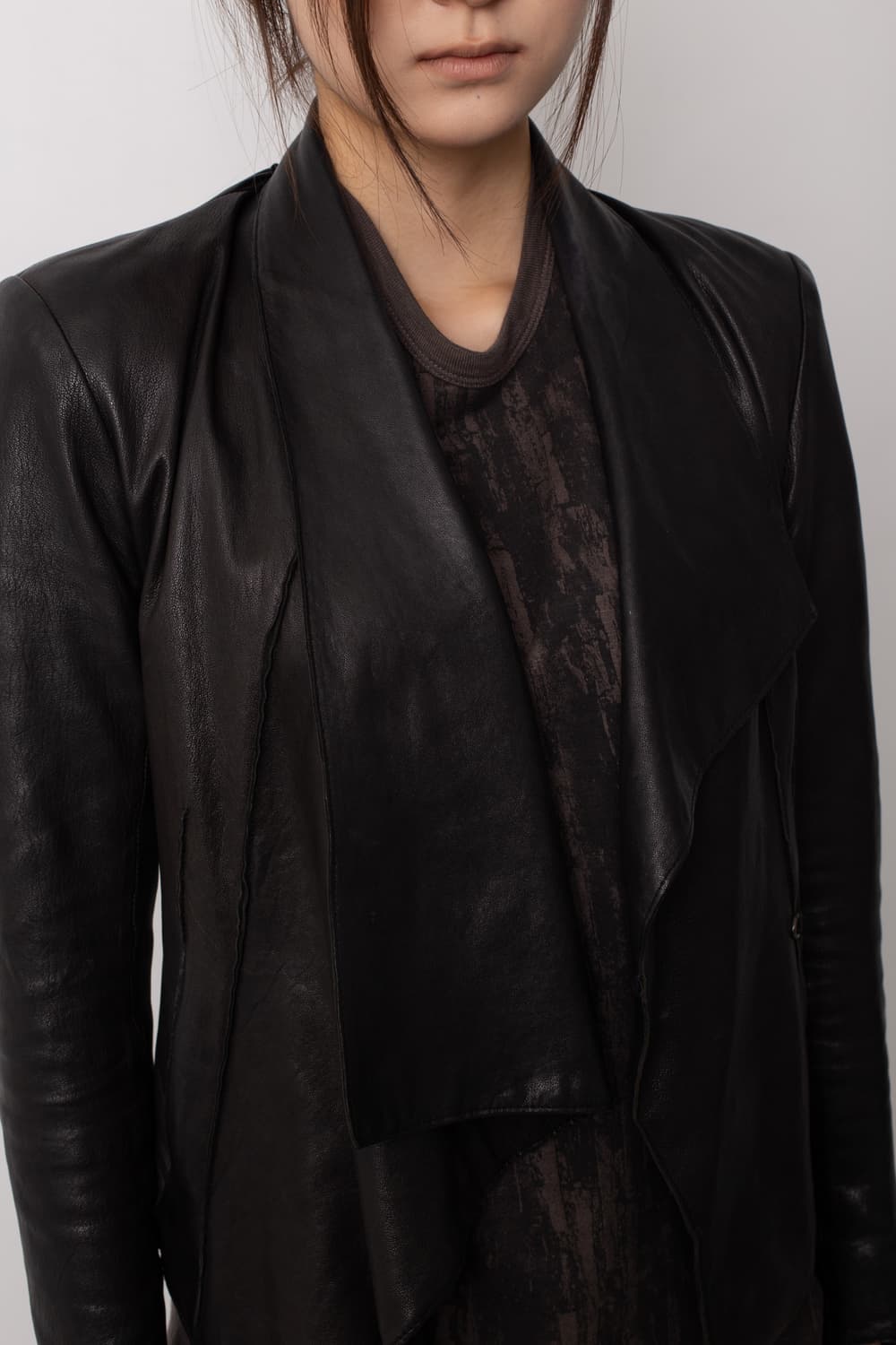 HELMUT LANG ASYMMETRICAL LEATHER JACKET 상품이미지4