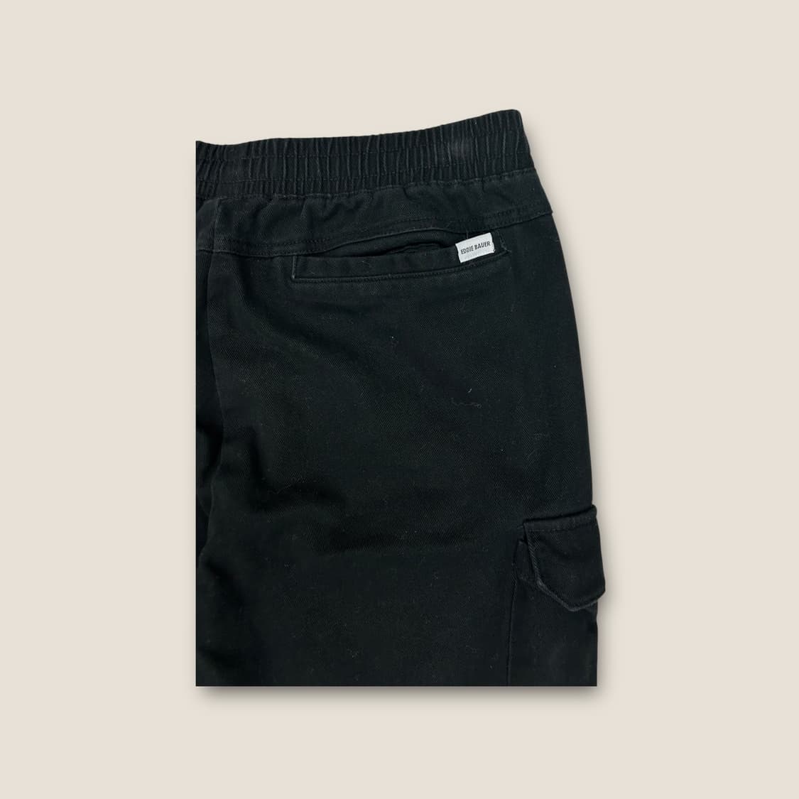 X004 빈티지 에디바우어 블랙 카고 조거팬츠 L(W) 상품이미지4