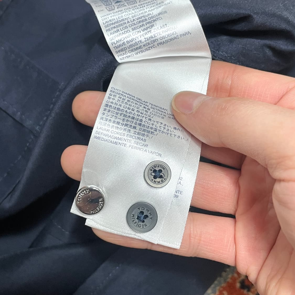 타미힐피거 네이비 슬림핏 와이셔츠 남방 여성8 상품이미지6