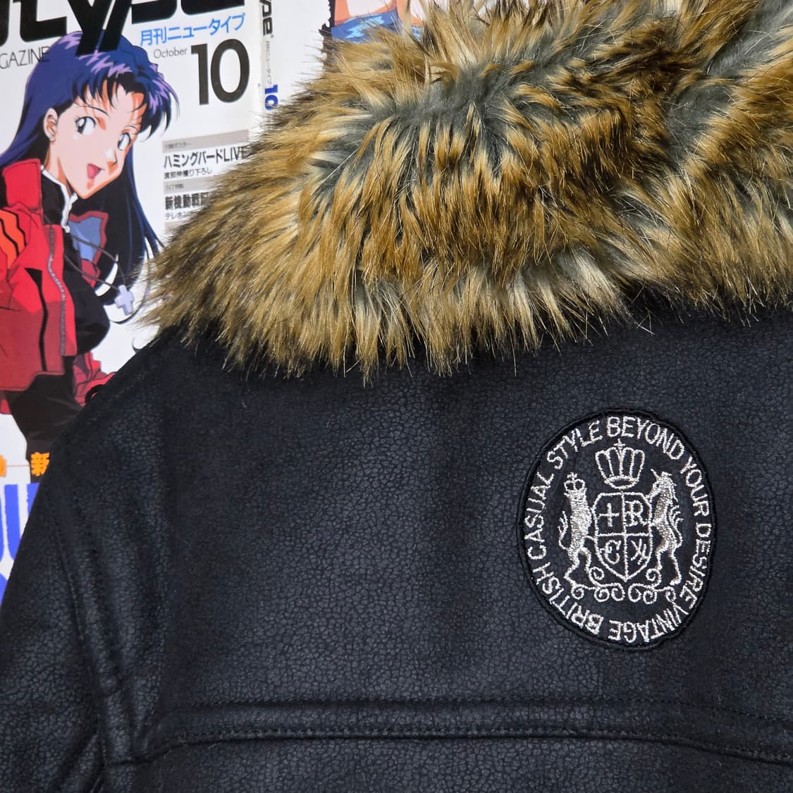 빈티지 카라 퍼 무스탕 자켓 상품이미지6