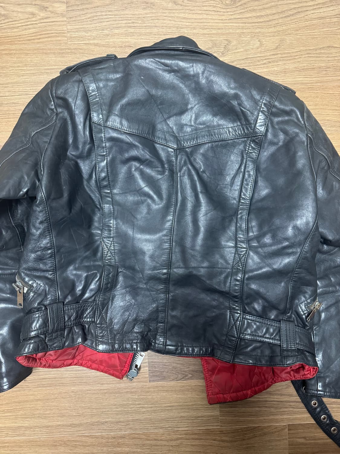 빈티지 가죽 라이더자켓 상품이미지3