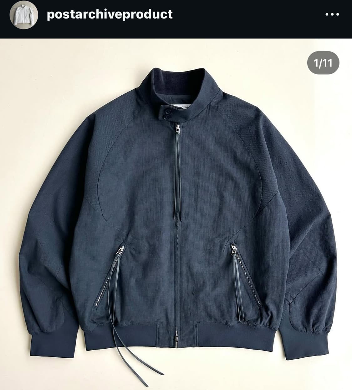 포스트아카이브팩션 8.0 BOMBER CENTER (CHARCOAL) 상품이미지1