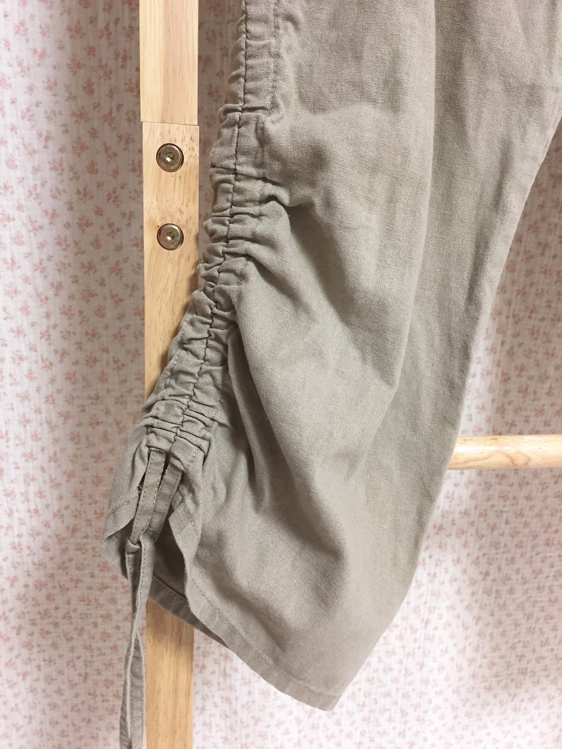 빈티지 모리걸와투케 베이지 셔링 카고팬츠 상품이미지3