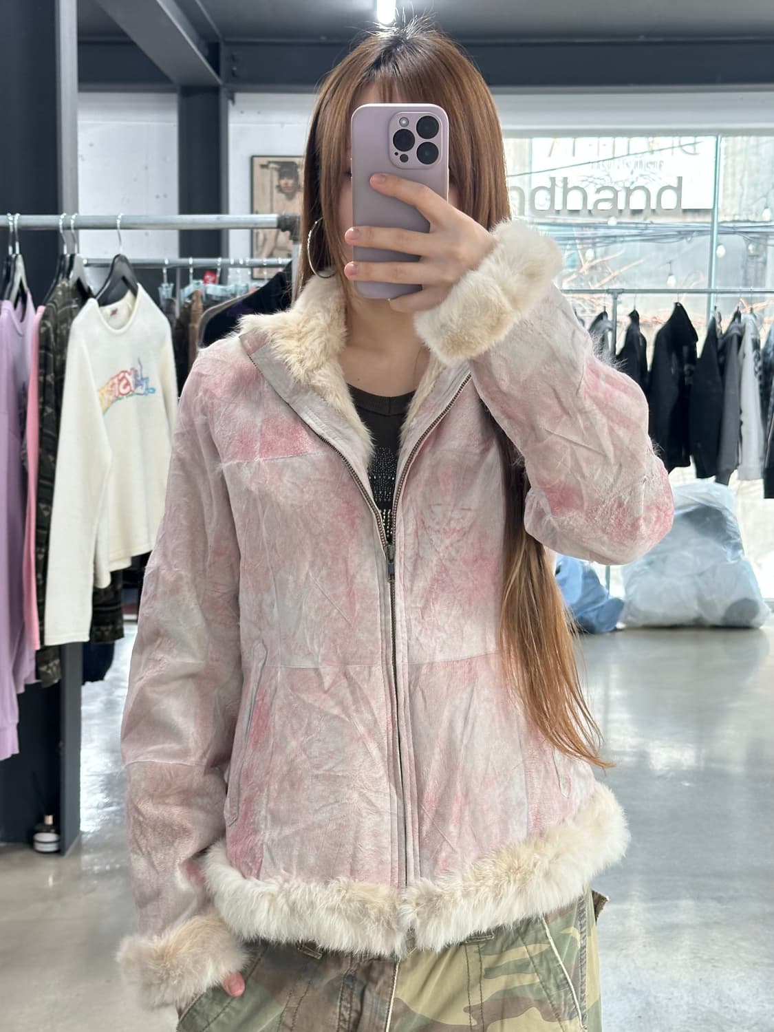 재팬빈티지 양가죽 래빗퍼 페어리무스탕 퍼자켓 상품이미지2