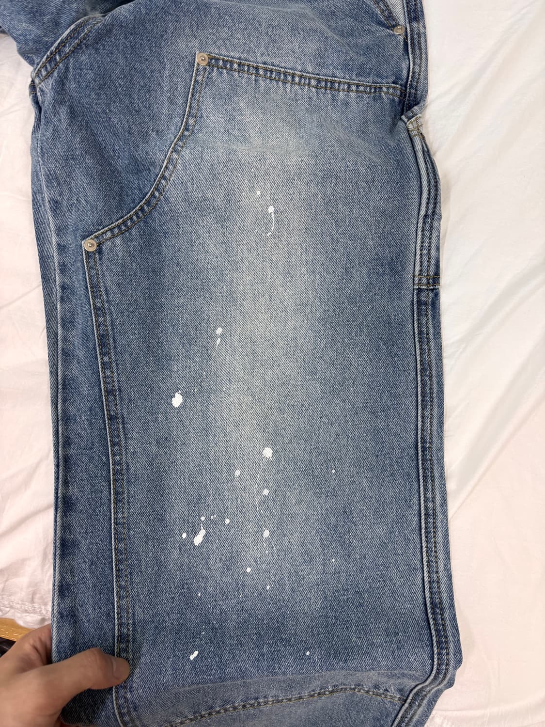 Double Knee Painted Denim 상품이미지3