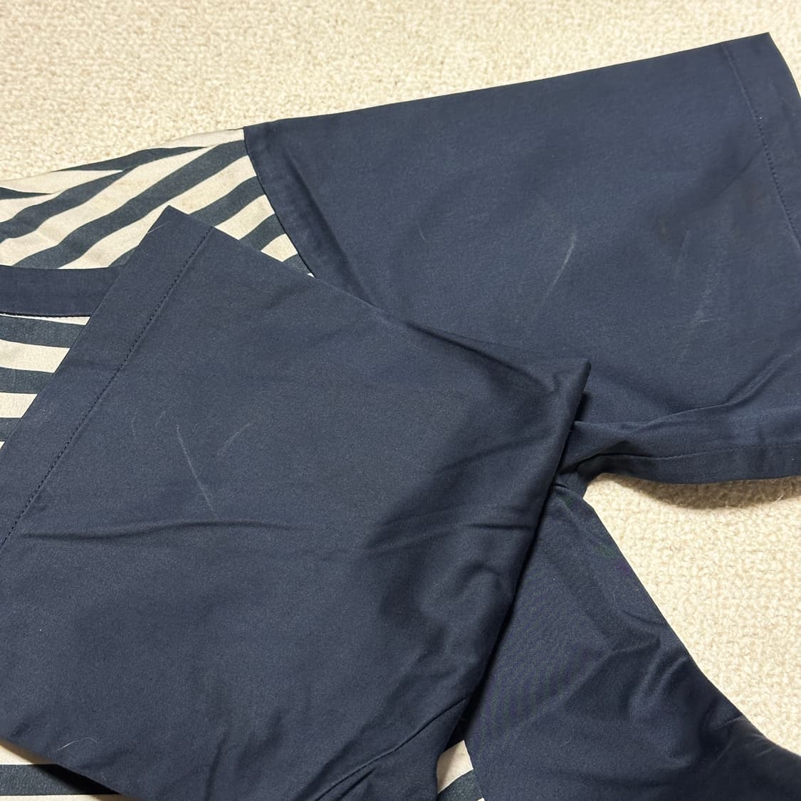 막스마라 스트라이프 배색 반팔 원피스 상품이미지7