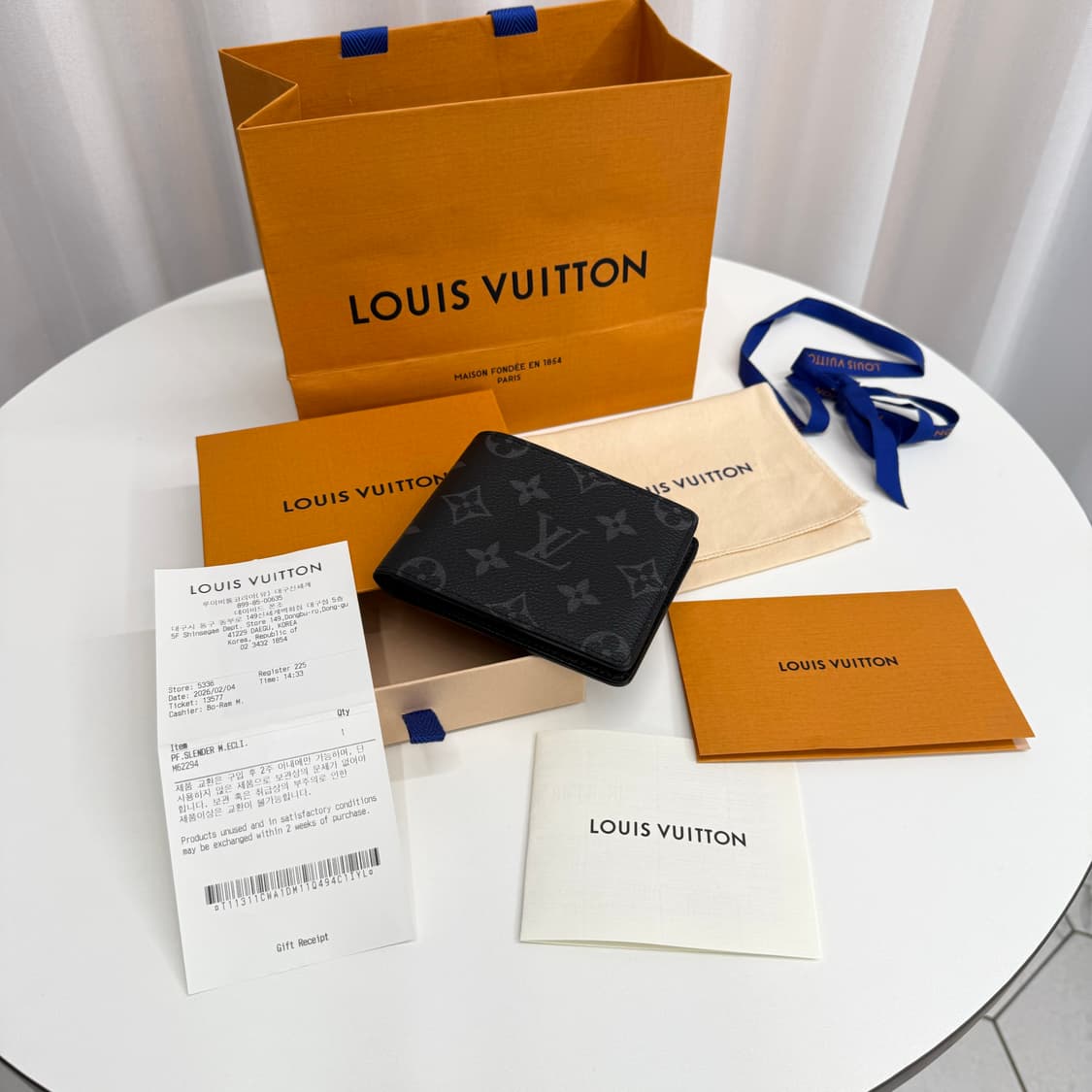 [26년/ 백화점] 루이비통 이클립스 슬렌더 반지갑 상품이미지1